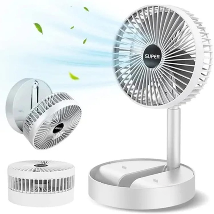 Rechargeable Portable Telescopic Folding Table Fan